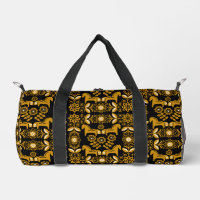 Mustard Dala Swedish Horse Print