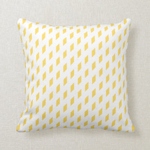 Mustard Diamonds Design Traditional Cushion