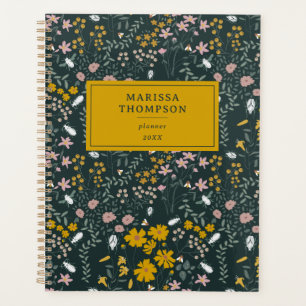 Mustard Floral Beetles & Bees Bohemian Wildflowers Planner
