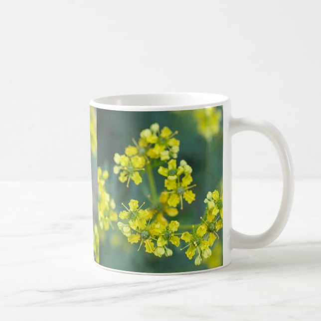 Mustard Flower Mug, 11 oz Coffee Mug (Right)