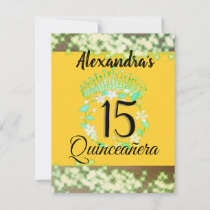 Mustard Gold Elegant Quinceanera Celebration