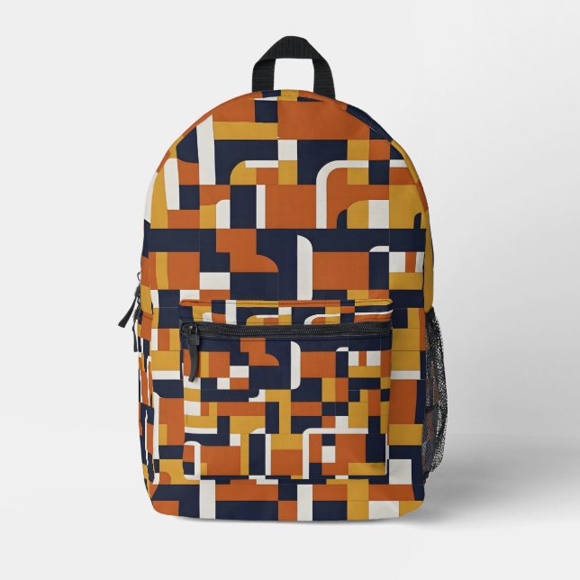 Mustard Moon Printed Backpack (Front)