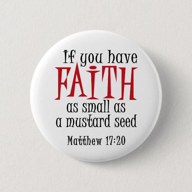 Mustard Seed 6 Cm Round Badge (Front)