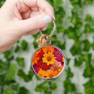 Mustard Seed Keychain Real Dried Flowers,