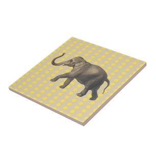 Mustard Spice Moods Dots with Elephant Tile