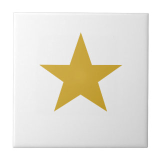 Mustard Star Tile