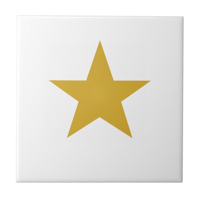 Mustard Star Tile (Front)