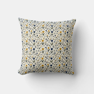 Mustard Tulip Boho Decorative Pillow