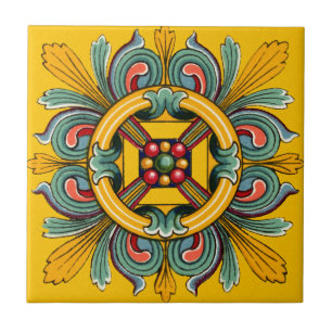 Mustard Victorian Tile Design