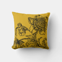 Mustard Yellow Botanical | Flowers in Bloom