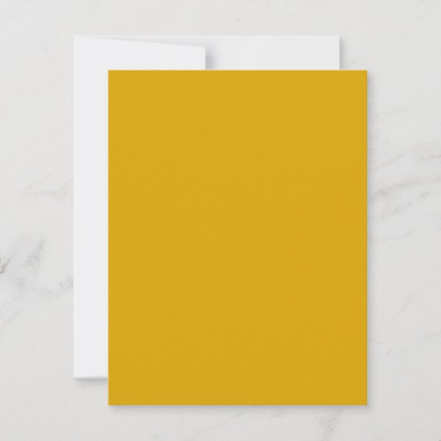 Mustard Yellow Card (Front)