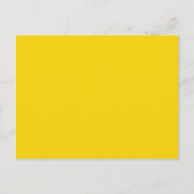 Mustard Yellow Dark Yellow Colour Solid Background Postcard (Front)