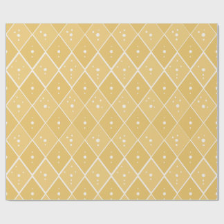 Mustard Yellow Diamond Modern Scandinavian Wrapping Paper