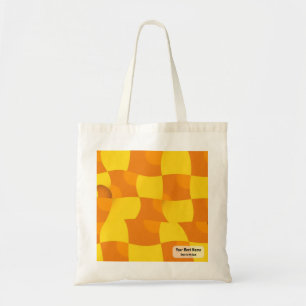 Mustard Yellow Funky Geometric Masterpiece Tote Bag