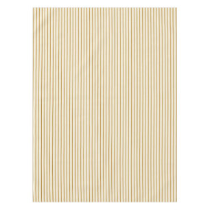 Mustard Yellow Narrow Farmhouse Ticking Stripe Tablecloth