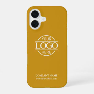 Mustard Yellow Promotional Company Business Logo iPhone 16 Case