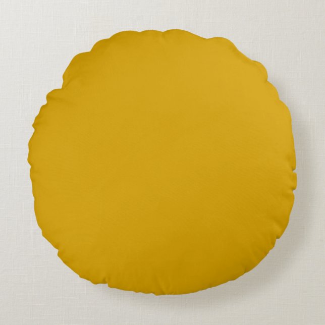 Mustard Yellow Round Cushion (Front)
