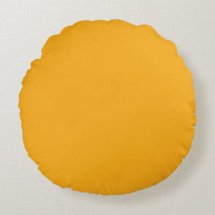 Mustard Yellow Round Cushion