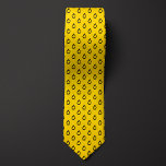 Mustard Yellow Science Microscope Tie<br><div class="desc">Distinctive microscope pattern necktie for science enthusiast,  scientist,  science teacher or other nerds interested in the microscopic world. Be sure to check out our matching socks featuring the same unique pattern</div>