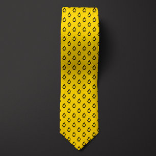 Mustard Yellow Science Microscope Tie