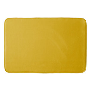 Mustard Yellow Solid Color Bath Mat