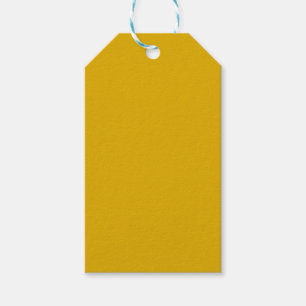 Mustard Yellow Solid Color Gift Tags