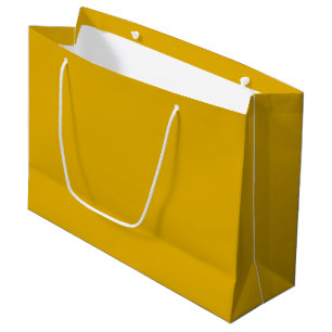 Mustard Yellow Solid Color Large Gift Bag
