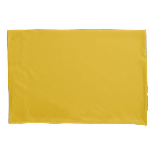 Mustard Yellow Solid Color Pillowcase
