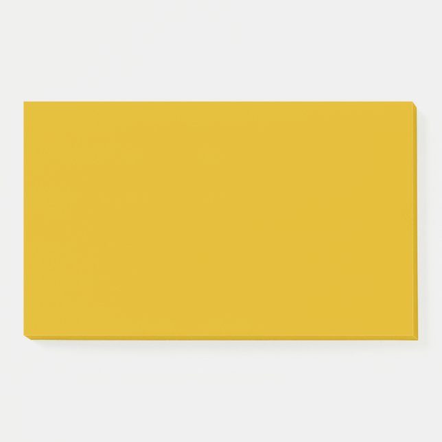 Mustard Yellow Solid Color Post-it Notes (Front)