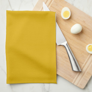 Mustard Yellow Solid Color Tea Towel