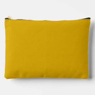 Mustard Yellow Solid Colour Accessory Pouch