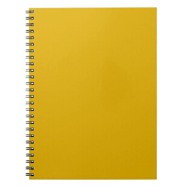 Mustard Yellow Solid Colour Notebook (Front)