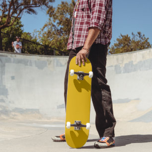 Mustard Yellow Solid Colour Skateboard
