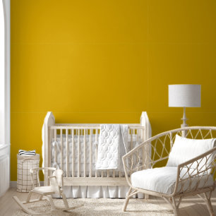 Mustard Yellow Solid Colour Wallpaper