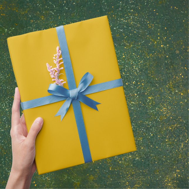 Mustard Yellow Solid Colour Wrapping Paper (Creator Uploaded)
