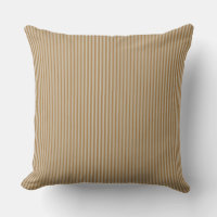 Mustard Yellow Ticking Stripe Cushion
