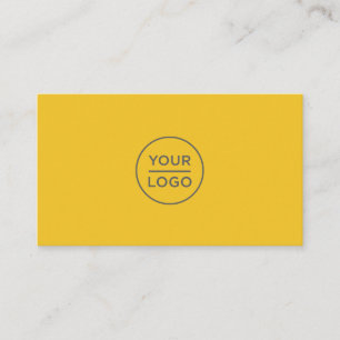 Mustard yellow vibrant custom logo business cards