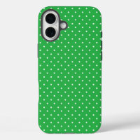 Mustard yellow white polka dots pattern Case-Mat