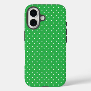 Mustard yellow white polka dots pattern Case-Mat iPhone 16 Case