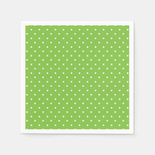 Mustard yellow white polka dots pattern Napkins
