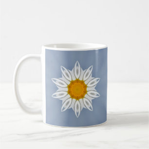 Muster in Weiß und Gelb Coffee Mug