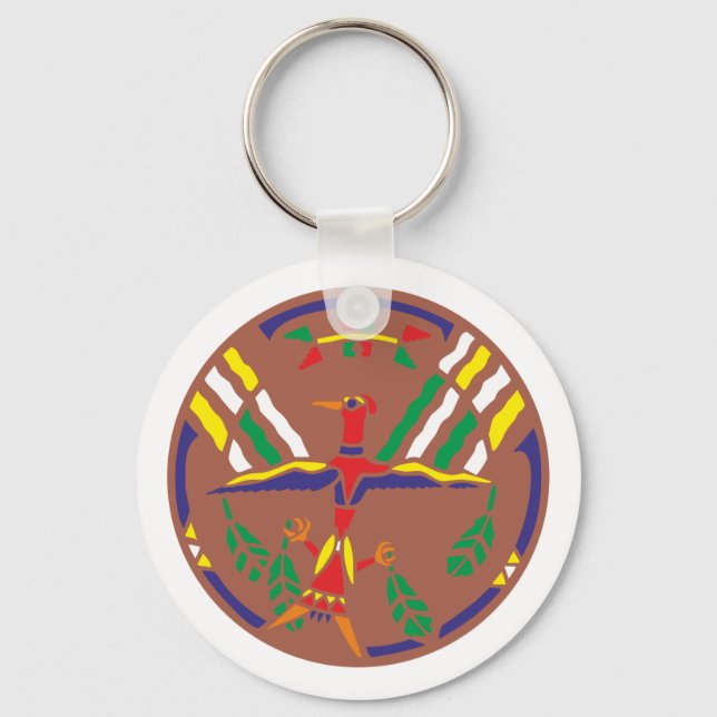 Muster Indianer pattern Native American Key Ring (Front)