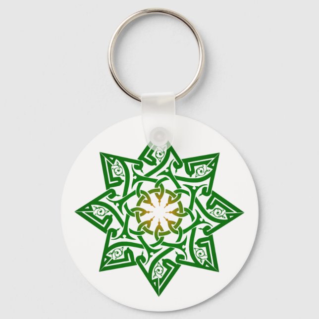 Muster pattern ornament arabisch arabic key ring (Front)