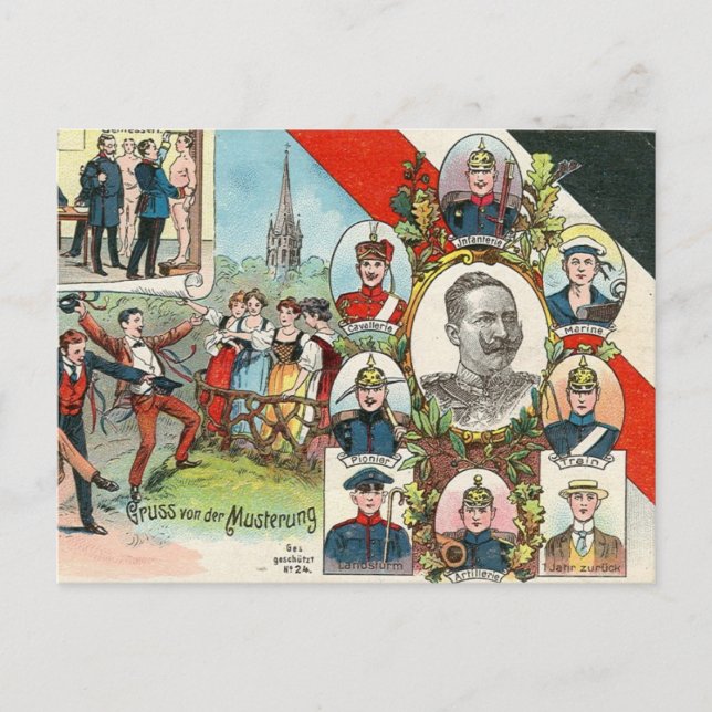 Mustering Postcard (Front)