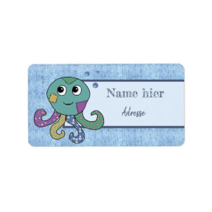 Musteroktopus Label