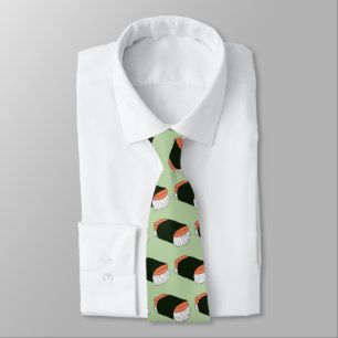Musubi Sushi Hawaiian Food Pattern Tie