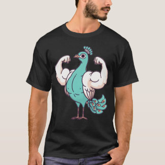 Musular Animal Series Peacock T-Shirt