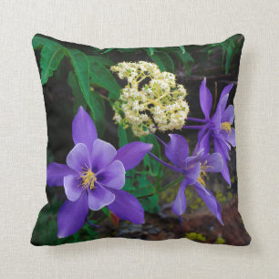 Mutant Columbine Wildflowers Cushion