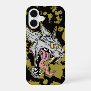 Mutant Demon Cat Horror Grunge Camouflage iPhone 16 Case