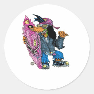 Mutant Friends Classic Round Sticker